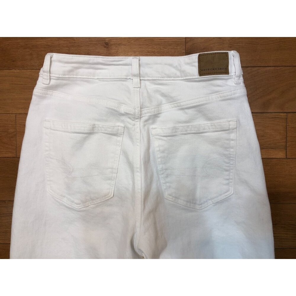 American Eagle Outfitters Stretch Mom Jean White Size 8 Regular - Picture 2 of 11